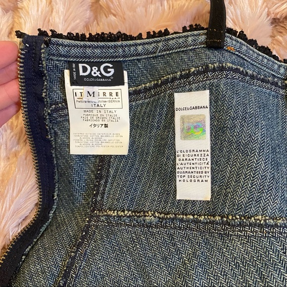 Dolce & Gabbana Denim Corset Bustier - Picture 6 of 6